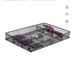 🆕 Mindspace 4 Compartment Cutlery Tray Black